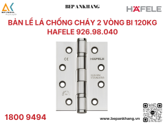 Bản lề lá Hafele Cho cửa trong nhà phẳng lên tới 120 kg Startec 926.98.040